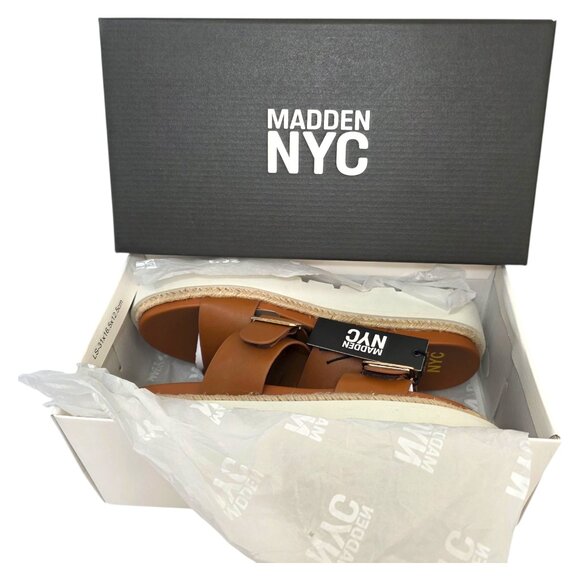 Madden NYC Flatform Sandals Adjustable Buckle Straps Women’s Size 11 Brown - Picture 2 of 9